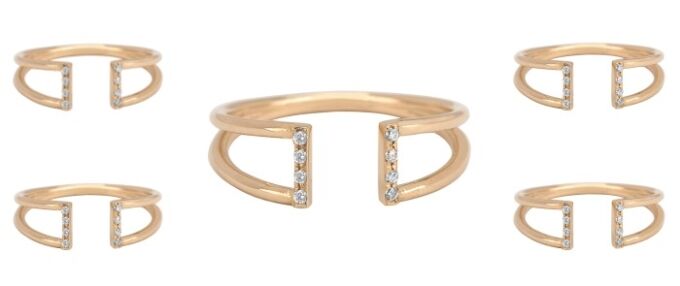 The lucky winner of this giveaway will be sent a brand new Jennie Kwon buckle ring, custom made for them in rose gold with diamonds.