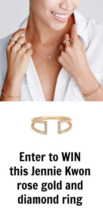 One lucky Diamonds in the Library reader will WIN this Jenny Kwon rose gold and diamond ring. Don't miss your chance to enter!