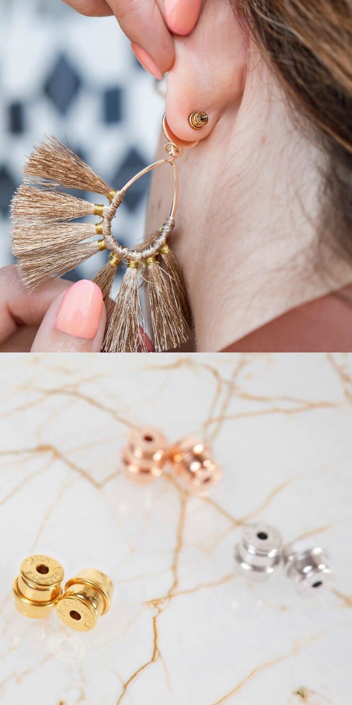 The Chrysmela catch is expertly engineered to make sure your earrings never fall off! Never lose an earring again.