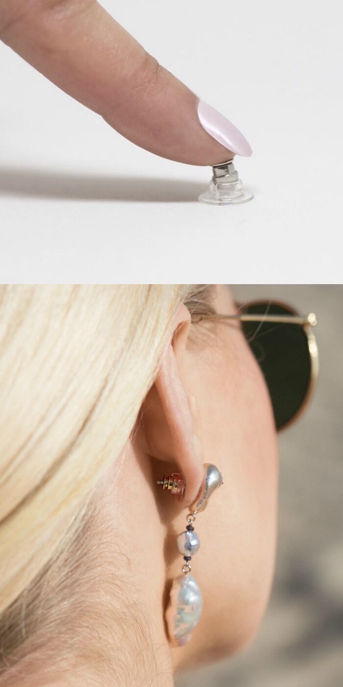 The Chrysmela catch is precision engineered to make sure your earrings never fall off! Never lose an earring again.