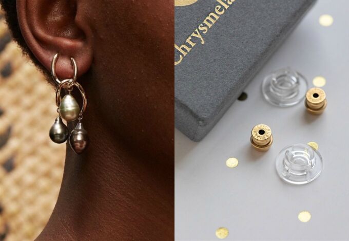 The precision engineered Chrysmela catch will make sure your earrings always stay on.