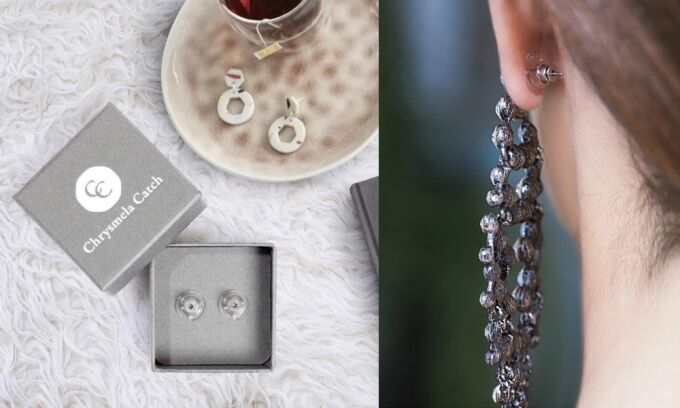 The Chrysmela catch uses precision technology to make sure your earrings never fall off. You've never used an earring back like this before.