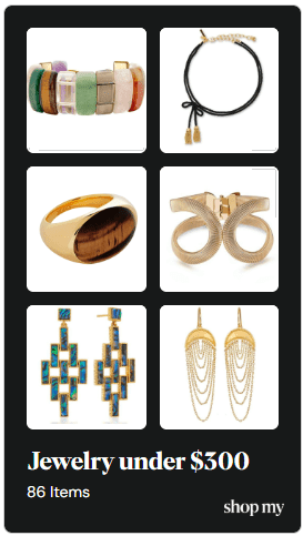 Shop jewelry under $300 on ShopMy
