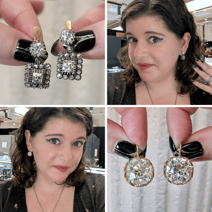 Earring playtime at Jewels by Grace during NYCJAOS.