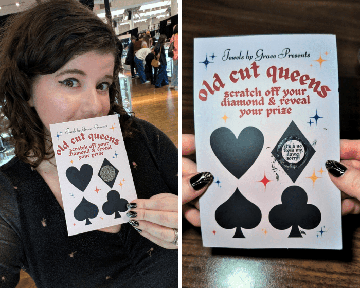 I loved doing my Jewels by Grace scratch off at NYCJAOS Autumn 2025, even though I didn't win.