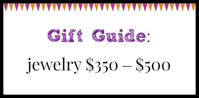 Diamonds in the Library jewelry gift guide; jewelry $350 – $500