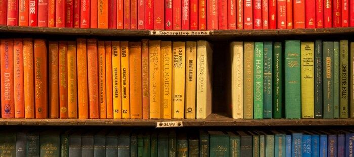 What I'm reading. Rainbow book photo by Jason Leung on Unsplash