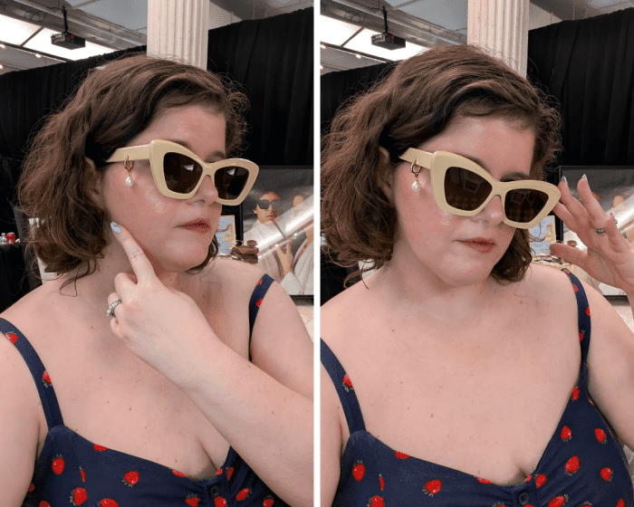 These pierced sunglasses by Memori eyewear were so cool.
