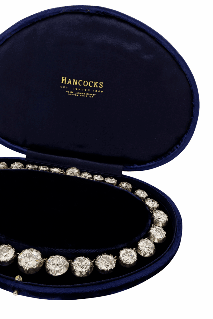 The 110 carat antique diamond rivière necklace of my dreams! Georgian era, with a collet setting.