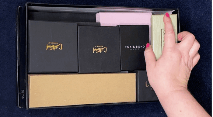 To pack my jewelry for a move, I used lots of little cardboard boxes saved from past purchases