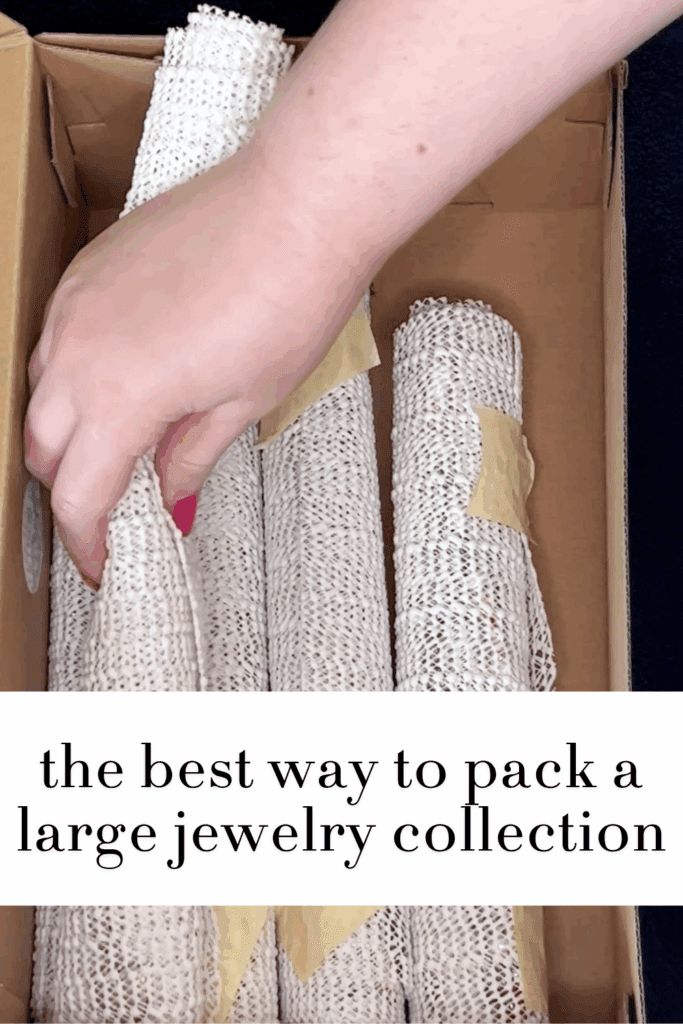 The best way to pack up a large jewelry collection for a move.