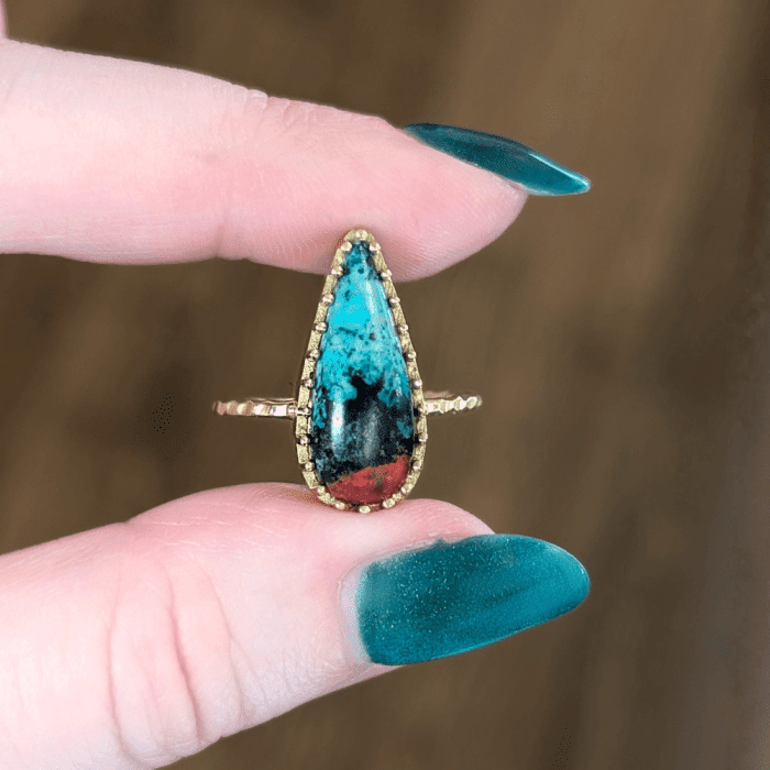 A gemstone ring by Dana Bronfman, seen at NYCJAOS Spring 2026!