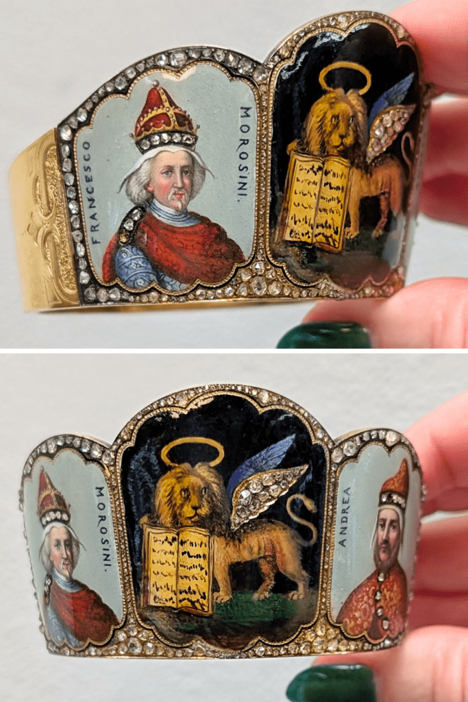 This Victorian enamel cuff bracelet blows my mind. - Diamonds in
